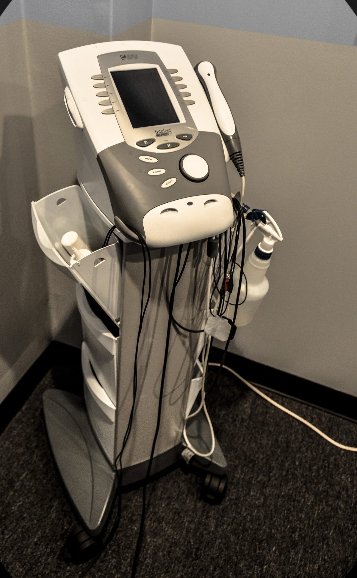 Therapeutic ultrasound and electrotherapy unit at Manhattan Spine Rehabilitation
